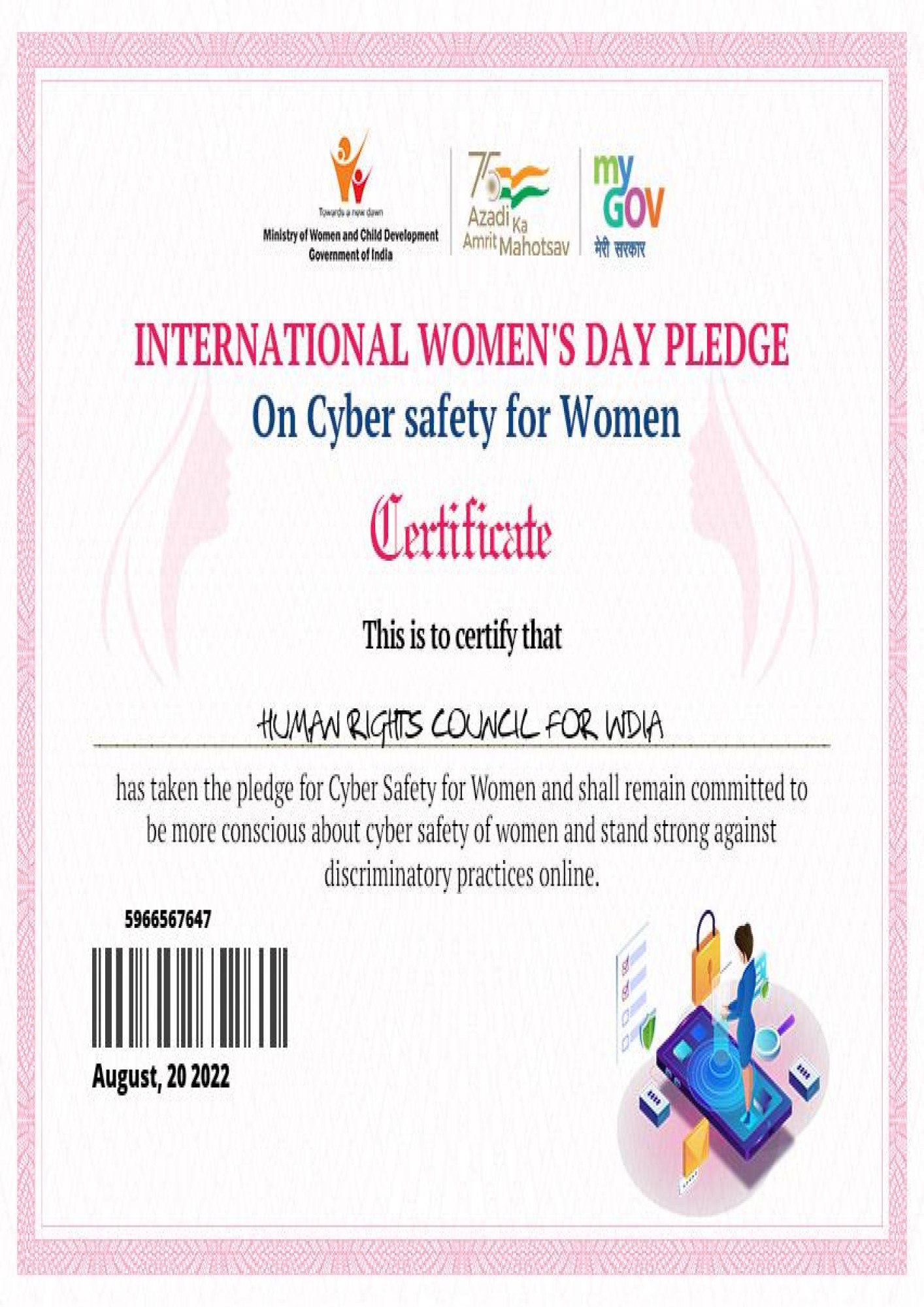 International Woman Day's Pledge